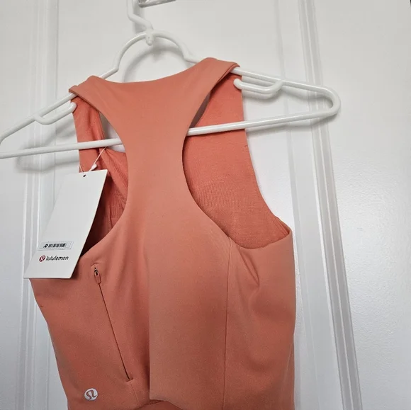 NWT Lululemon Swift Speed Cropped Tank TopB/C Cup Coral Kiss Size 2 - Picture 15 of 16